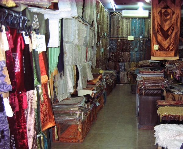 Fabric shop interior