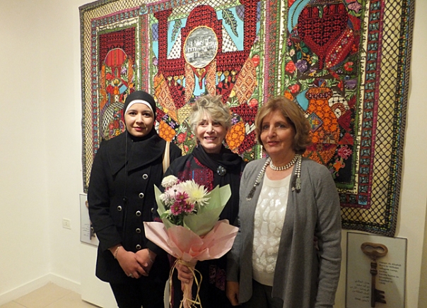 2 Amira, Suzanne, Sharif Hind Nasser, gallery director.
