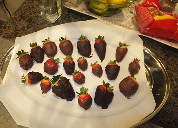 8 Julie's strawberries at Zohreh's dinner